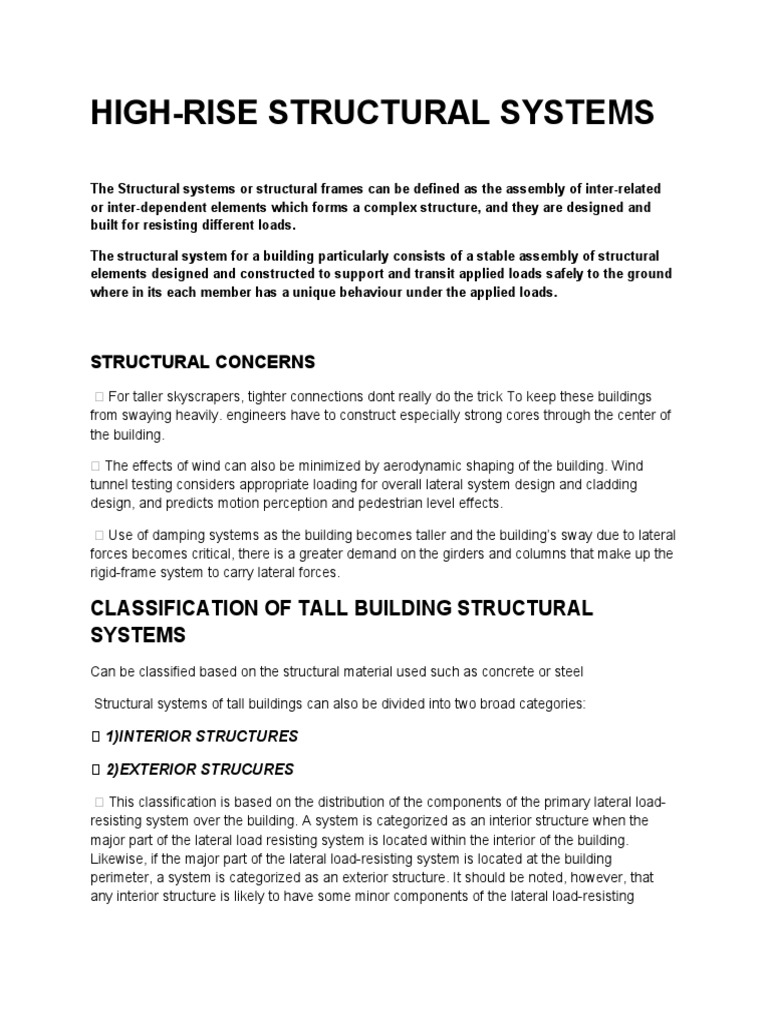 Structure System | PDF | Architectural Design | Architecture