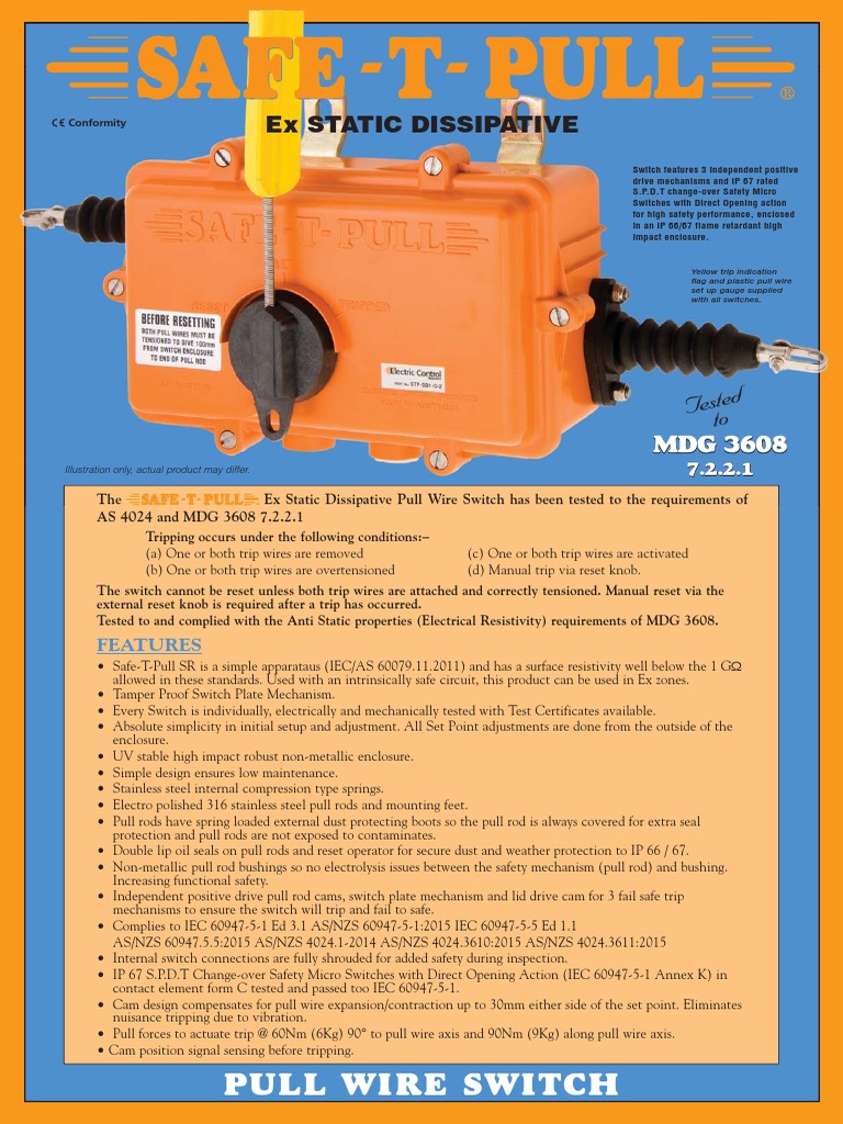 ECP Safe-T-Pull SD Dissipative (2019) | PDF | Switch | Wire