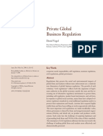 Vogel, D. (2008) Private Global Business Regulation