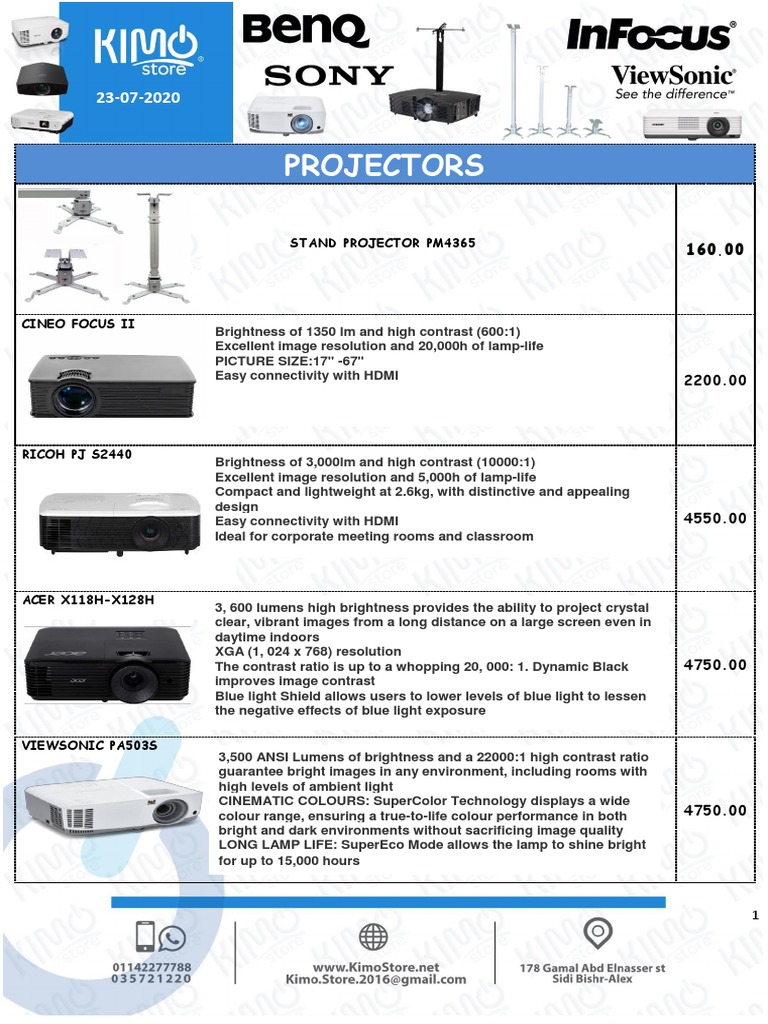 2-Projector 23 July 2020 | PDF | Display Technology | Imaging