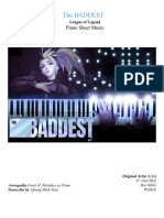 The Baddest: Piano Sheet Music