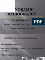 Panoramic Radiography: Oral Radiology Lecture Faculty of Dentistry, Sana A University Ass - Pro. Dr. Latifa Al-Najjar