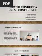Group 8 How To Conduct A Press Conference