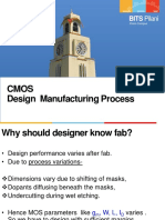 Cmos Design Manufacturing Process: BITS Pilani