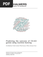 Predicting The Outcome of CS:GO Games Using Machine Learning