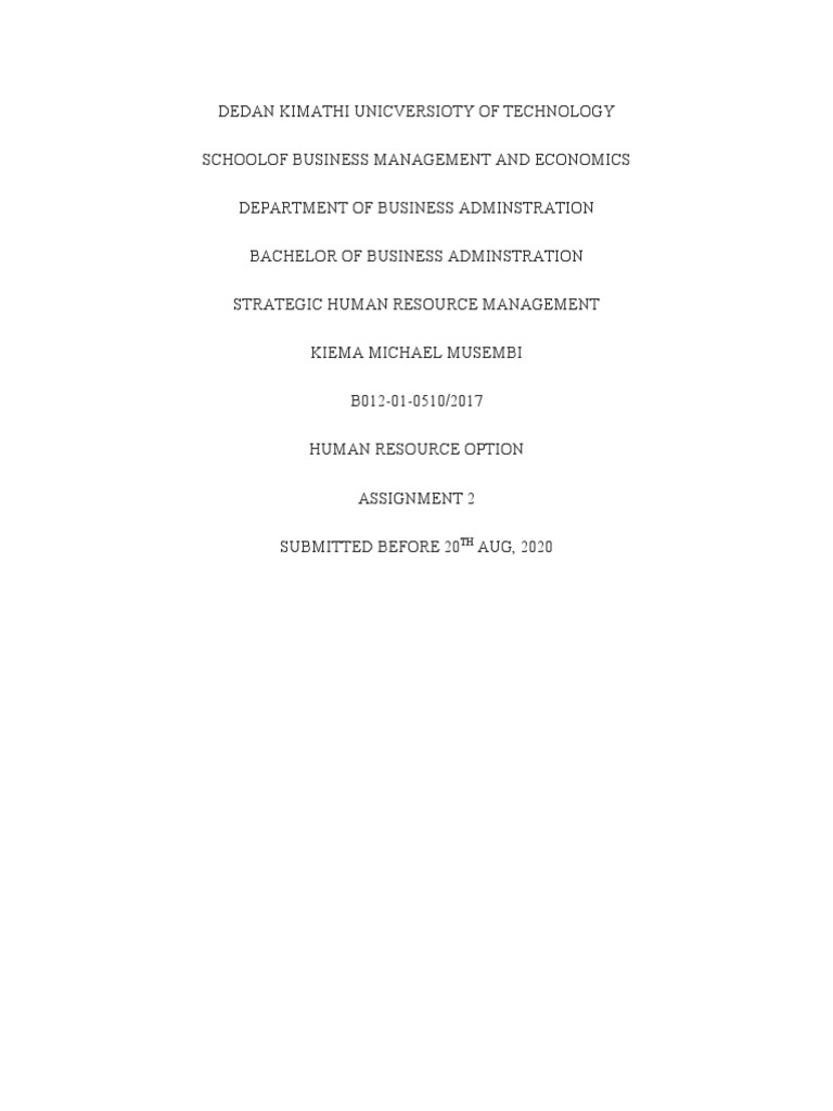 Shrm Assignment Pdf Swot Analysis Human Resources