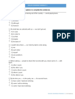 Choose The Appropriate Options To Complete The Sentences.: English Grammar Pharmacy-3