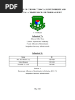 An Evaluation of Corporate Social Responsibility and Promotional Activities of Bashundhara Group