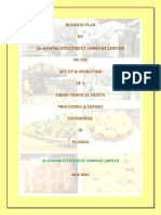 Al-Dowsri Investment Co LTD - Processed Fruits Business Plan - 03.06.2020 PDF