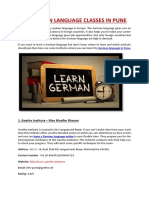 Top German Language Classes in Pune PDF
