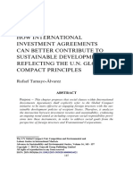how international investment agreements can better contribute to sustainable development by refrecting the UN global compact principles.pdf