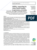 Sustainability reporting in indonesian listed bank