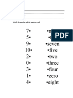 7 - Nine 5 - Ten 9 - Seven 10 - Five 2 - Two 0 - Three 3 - Four 1 - Zero 4 - Eight