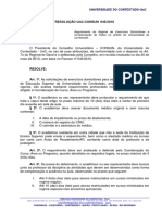 328713441resolucao Unc Consun 0452010 Regulamento Do Regime de Exercicios Domiciliares e Compensacao de PDF