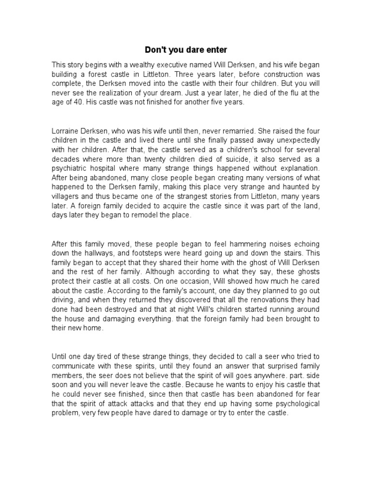 Nobody Can Enter PDF