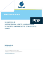 Recommendation: R0202 (E200 2) Marine Signal Lights Calculation, Definition and Notation of Luminous Range