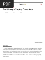 The History of Laptop Computers