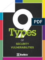 9 Types of Security Vulnerabilities PDF