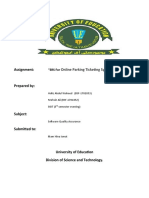 Assignment:: Online Parking Ticketing System