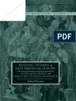 Thomas - Reading Women in Late Medieval Europe - Anne of Bohemia and Chaucer's Female Audience