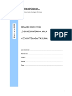 Ebaluazio Diagnostikoa 4LH Irakurgaiak PDF