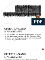 C5.7 Operations and Management