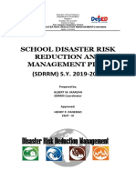 School Disaster Risk Reduction and Management Plan (SDRRM) S.Y. 2019-2020