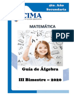 Guía de Álgebra III Bimestre - 2020