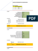 Rendimiento de Maquinarias