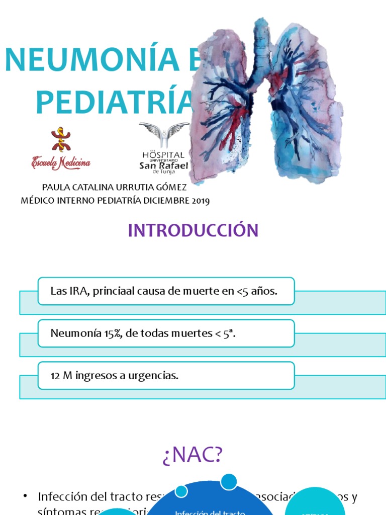 Neumonía En Pediatría Pdf Neumonía Especialidades Medicas