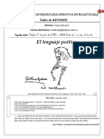 II Sesión - El Lenguaje Poético - Taller de Escritura Creativa de Kennedy 2019 - Sábado 27 de Julio