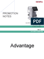 Sales Promotion Notes: Auto Ref-Keratometer / Refractometer