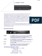 Tuner - PULSAR T 1210 R: Die Anschlusselemente