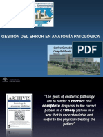 Gestión del error en anatomía patológica