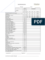 Item Tick Comment: Academy Geomatics LTD Van Monitoring Form