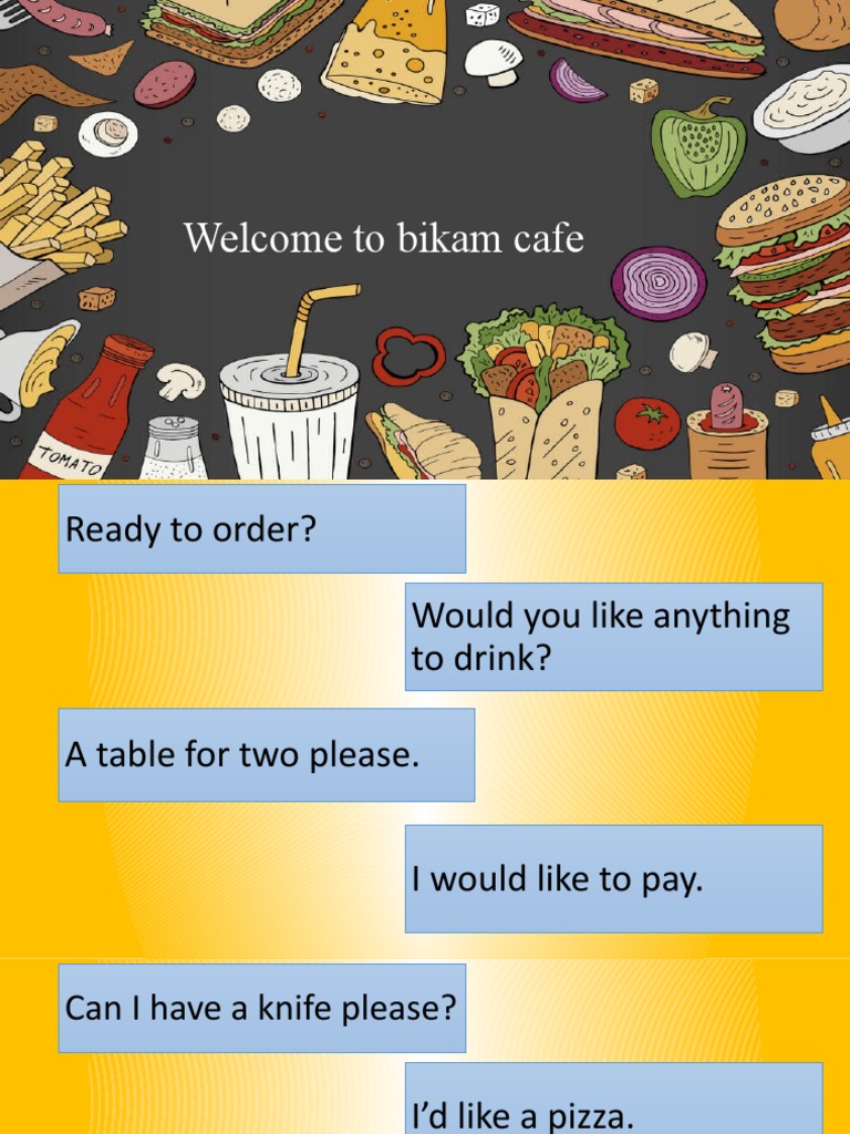 Cafe Order Dialogue Examples | PDF