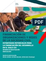 FINANCIACIÓN DE ORGANIZACIONES Y REDES DE LA SOCIEDAD CIVIL - Estrategias Potenciales para La Financiación Del Desarrollo en El Siglo XXI PDF