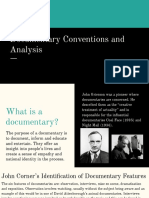 Documentary Conventions and Analysis