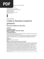 Alina Pamfil - Limba Si Literatura Romana in Gimnaziu - Structuri Didactice Deschise