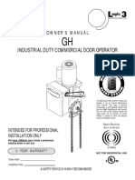 Industrial Duty Commercial Door Operator: Owner'S Manual