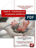 Transfusión pediátrica