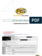 Safe Work Method Statement: Lower Roof Walkway