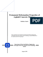 Permanent Deformation Properties of Asphalt Concrete Mixtures Full Thesis PDF