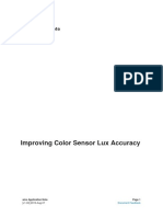 Improving Color Sensor Lux Accuracy: Application Note