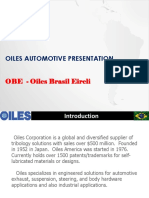 Oiles Automotive Presentation: OBE - Oiles Brasil Eireli