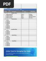 1 Initiation Phase: Work Breakdown Structure Template - Tasks Task No. Dependency Task Description Task Owner