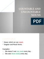 Countable and Uncountable Nouns: Unit 1 Lesson 1