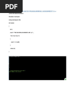ADVANCED PROGRAMMING ASSIGNMEN C++
