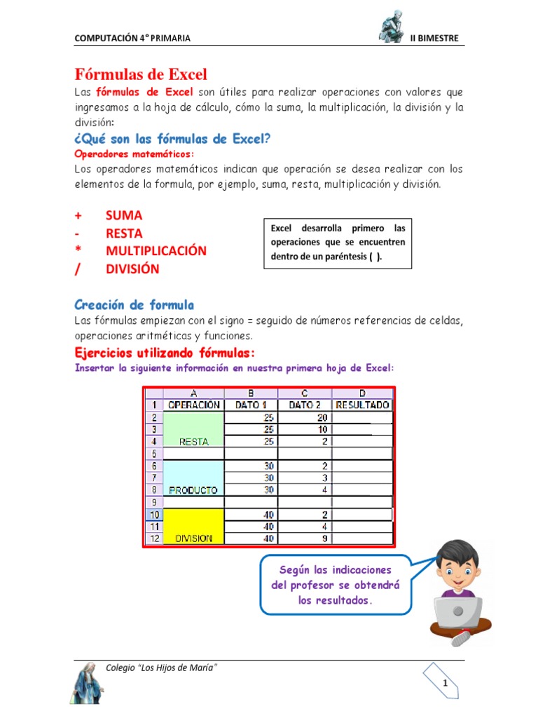 Cuarto Excel Formulas | PDF