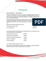 Caso No 1 Presupuesto Con Solucion PDF